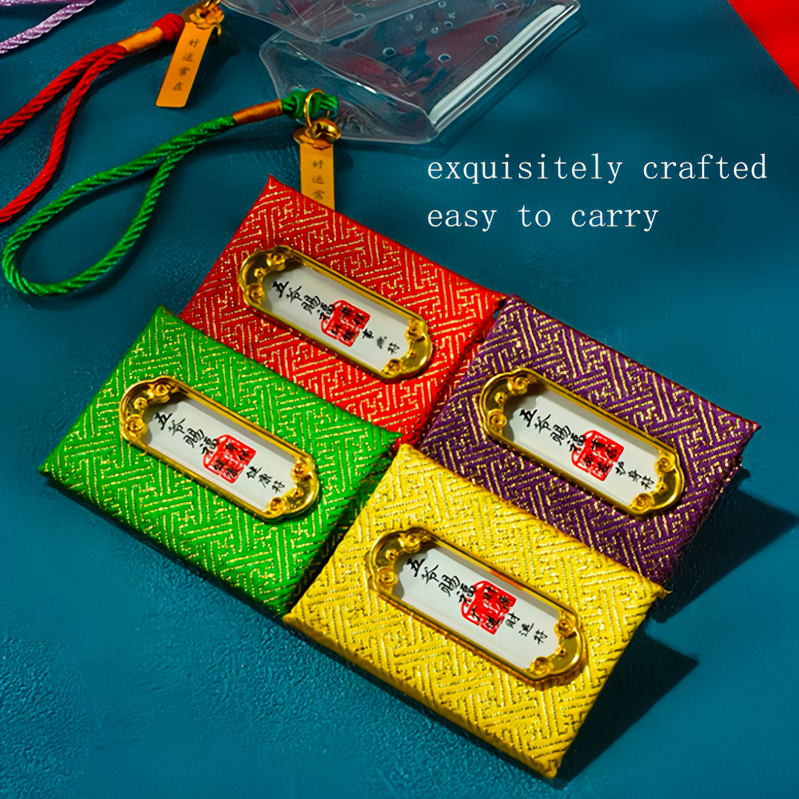 Blessings6 Blessings-Wutai Mountain Safety Amulet Incense Sachet Pendant