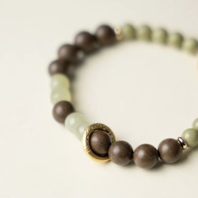 Green ripples-TCM crystal jewelry & handmade herbal bracelets