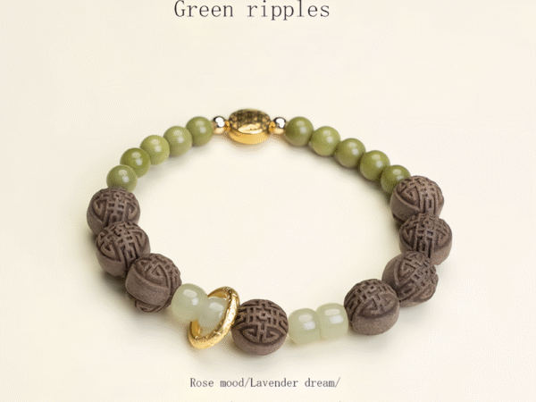 Green ripples-TCM crystal jewelry & handmade herbal bracelets