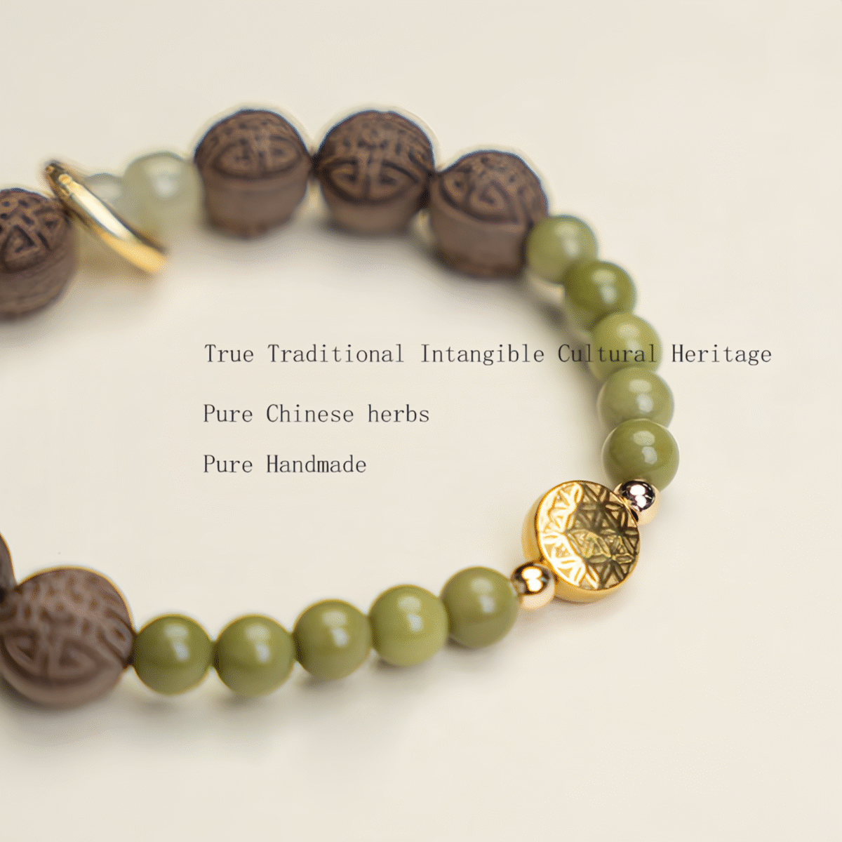 Green ripples-TCM crystal jewelry & handmade herbal bracelets