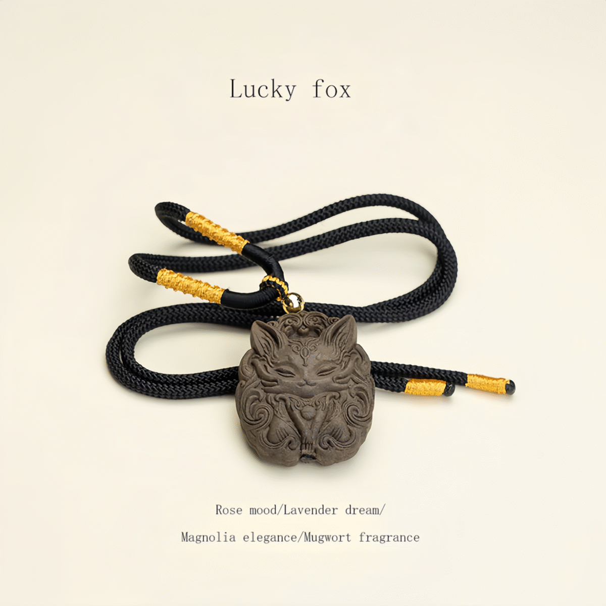 Lucky Fox-TCM herbal pendant handcrafted