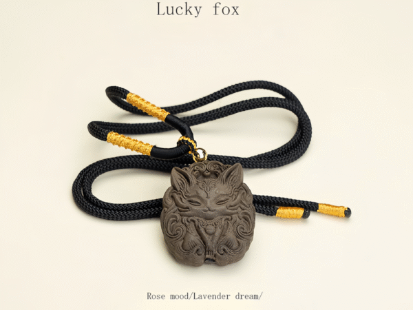 Lucky Fox-TCM herbal pendant handcrafted