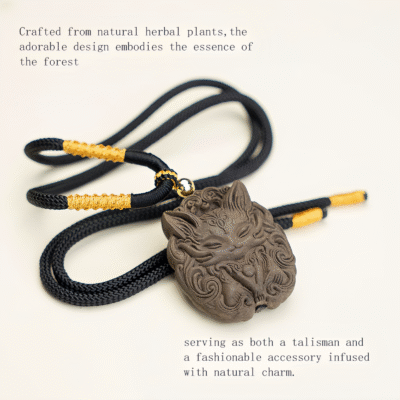 Lucky Fox-TCM herbal pendant handcrafted
