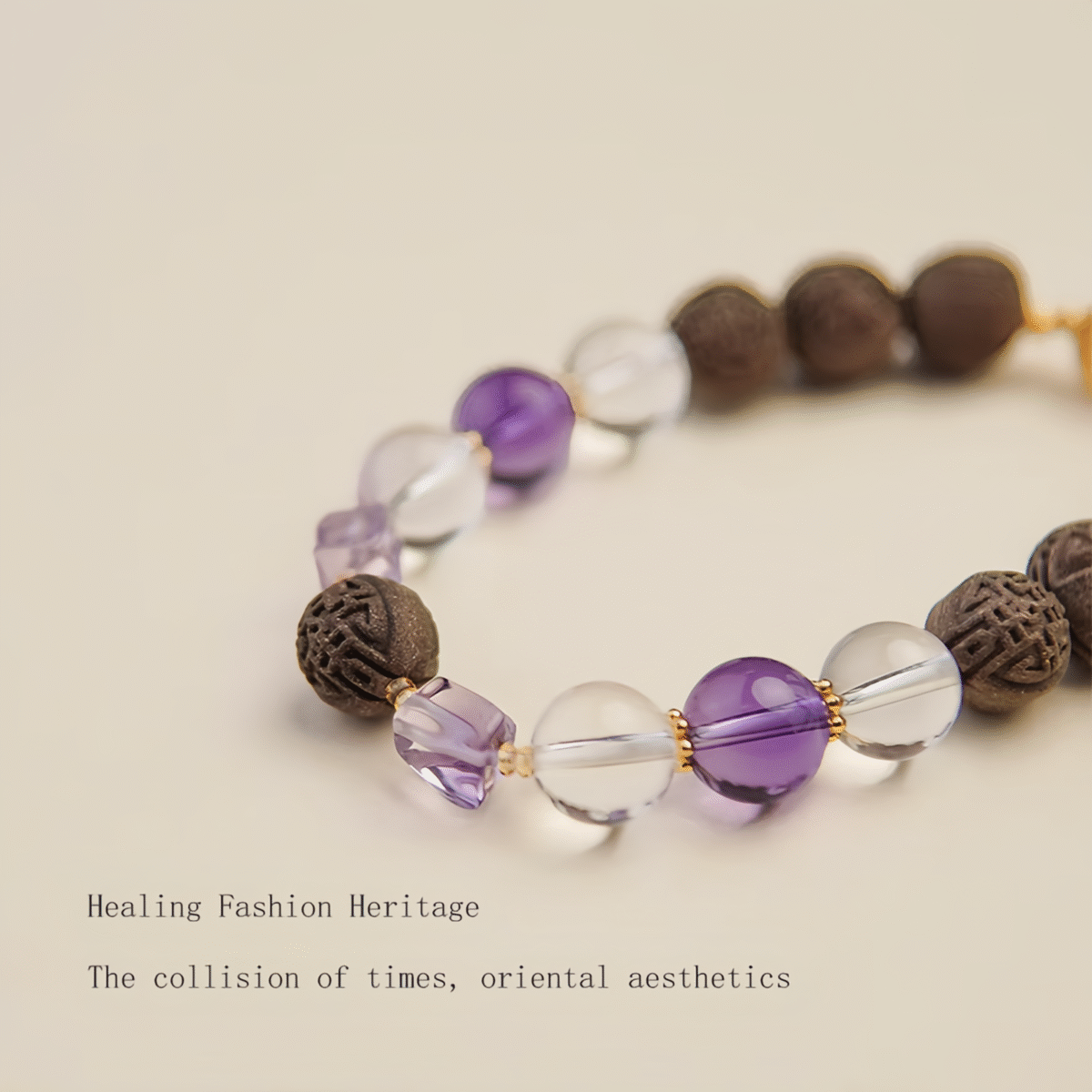 Purple Spirit2 Purple Spirit-Handmade Herbal & Crystal Aroma Bead Bracelet