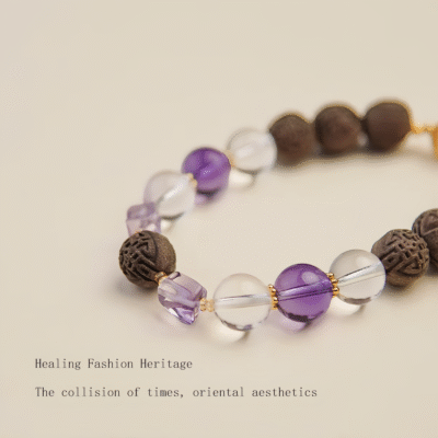 Purple Spirit2 Purple Spirit-Handmade Herbal & Crystal Aroma Bead Bracelet