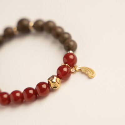 Red Flame-TCM crystal jewelry & handmade herbal bracelets