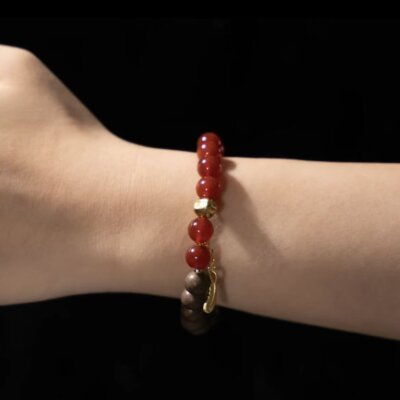 Red Flame-TCM crystal jewelry & handmade herbal bracelets