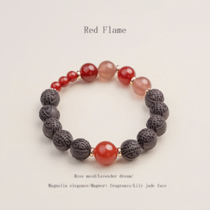 Red Flame-TCM crystal jewelry & handmade herbal bracelets