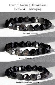 Details about this obsidian couple bracelet