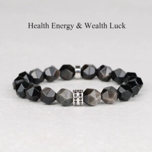 Couple's Obsidian Bracelet