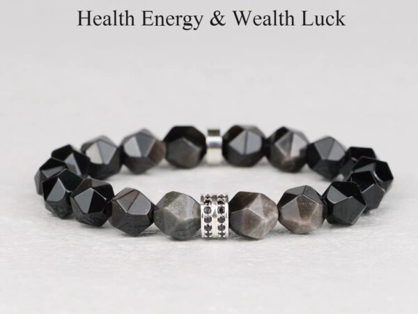 Couple's Obsidian Bracelet