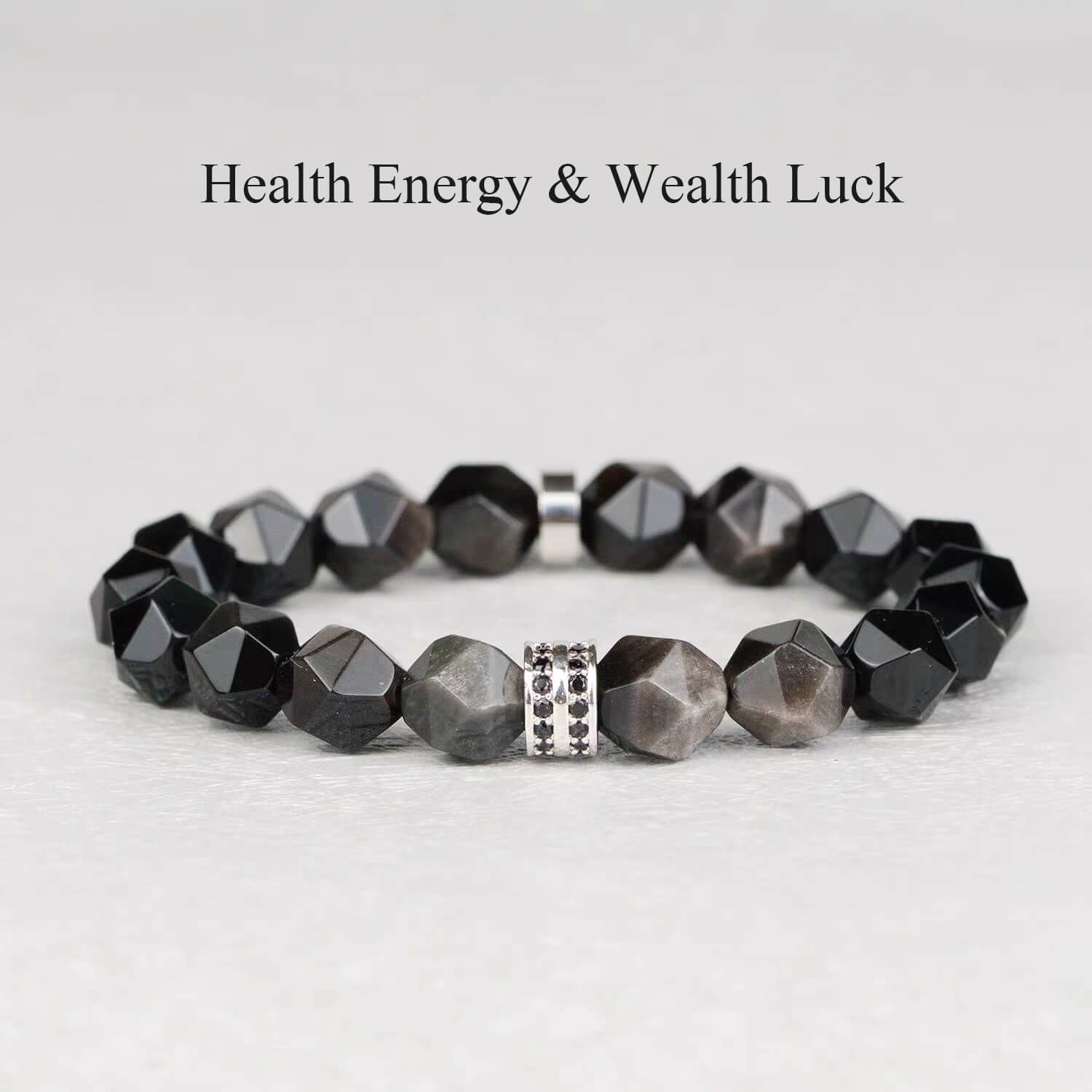 Couple's Obsidian Bracelet